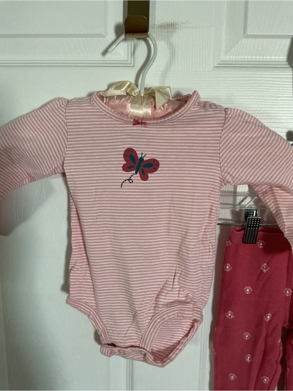 Carters Three-Piece Pink Floral Baby Set - Picture 5 of 8